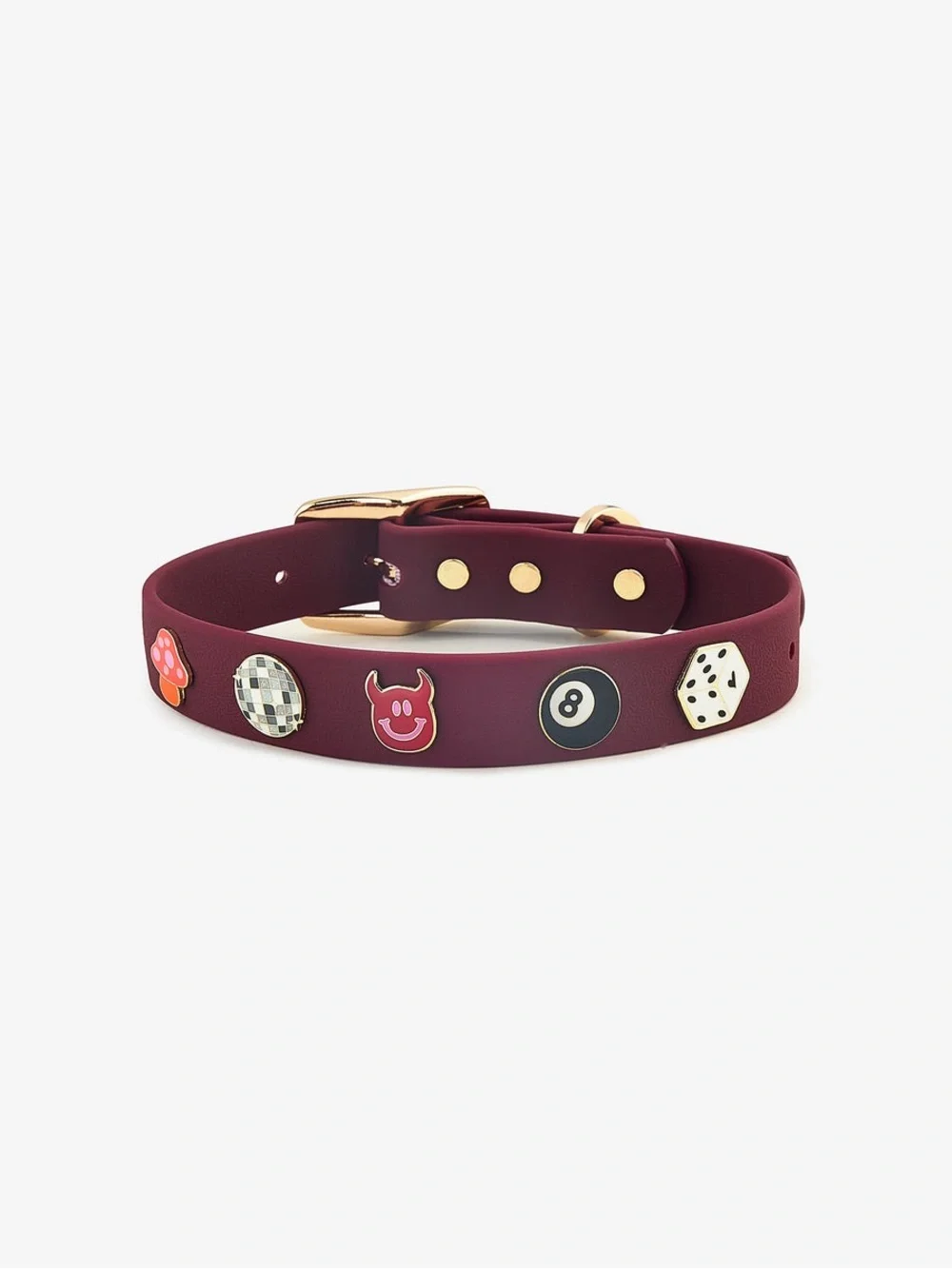 NWT Furei Pets Small Moodies Collar Burgundy